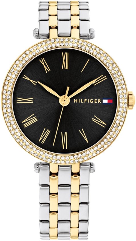 Tommy Hilfiger TH1782720 NATALIE Dames Horloge – 34 mm – Goud/Zilver